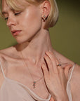 Sense of Balance NecklaceTriple Oval CZ Drop