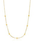 Gold Modern Beaded Necklace