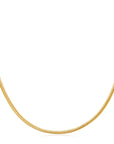 Gold Flat Snake Chain Necklace