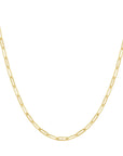 Gold Paper Clip Chain Necklace