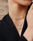 Gold Paper Clip Chain Necklace