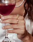 Gold Bezel Set Ring