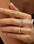 Silver Bezel Set Ring
