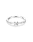 Silver Cross Cubic Zirconia Ring