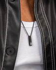 Monolith Necklace Black Agate | Black