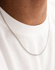 Curb Chain Necklace Silver