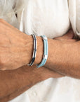 Little Lewis DBL Summer Blue - Stone Gray | Silver