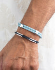 Little Lewis DBL Summer Blue - Stone Gray | Silver