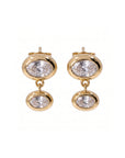 Sense of Balance Stud Earrings Cubic Zirconia