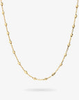 9ct Gold Brillantina Mesh Choker Necklace with Diamond Microbeads