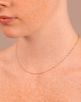 9ct Gold Brillantina Mesh Choker Necklace with Diamond Microbeads