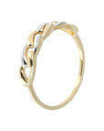 Two-Tone Curb Band Ring