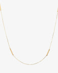 Rolo Chain Necklace with 375 Gold Plates