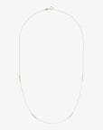 Rolo Chain Necklace with 375 Gold Plates