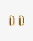 9ct Gold Square Hoop Earrings