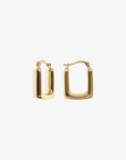 9ct Gold Square Hoop Earrings