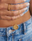 Bobble Chain Moonflower Necklace