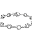 Sterling Silver Square Bracelet