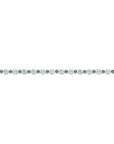 STERLING SILVER CZ GREEN TENNIS BRACELET