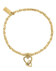 Mini Cube Interlocking Love Heart Bracelet