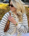 Gracieuse Watch Steel, Forest Green, Gold Colour