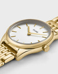 Féroce Mini Watch Steel White, Gold Colour