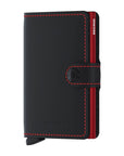 Miniwallet Matte Black & Red