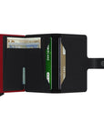 Miniwallet Matte Black & Red