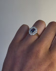 Diana - 18ct Yellow Gold Sapphire and Diamond Earth Grown Ring