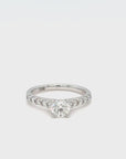 Sophia - 18ct White Round Brilliant Pavé Set Earth Grown Diamond Ring