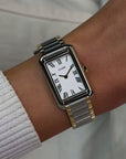 Belisenna Watch Steel, White, Bicolour