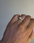 Megan - 18ct Yellow Gold Round Brilliant Halo Earth Grown Ring