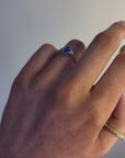 Charlotte - 18ct White Gold Tanzanite and Diamond Earth Grown Diamond Ring