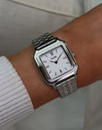 Gracieuse Watch Steel, White, Silver Colour
