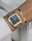 Gracieuse Watch Steel, Black, Gold Colour