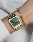 Gracieuse Watch Steel, Forest Green, Gold Colour