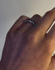 Robyn - 18ct White Gold Ruby and Diamond Earth Grown Ring