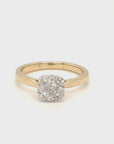 Ava - 18ct Yellow Gold Illusion Set Diamond Ring