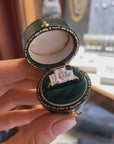 Emily - 18ct Yellow Gold Laboratory Grown Emerald Cut Three Stone Diamond Ring
