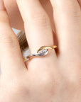 9ct Two-Tone Diamond Ring