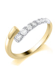 9ct Yellow Gold Diamond Wrap Ring