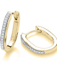 Diamond Hoop Earrings