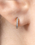 Diamond Hoop Earrings