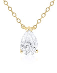 Half Carat Pear Cut Laboratory Grown Diamond Pendant