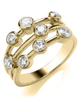 9ct Yellow Gold Diamond Ring
