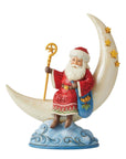 Starry Night - Santa on Crescent Moon