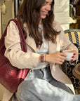 La Tétragone Watch Steel Dark Cherry, Gold Colour
