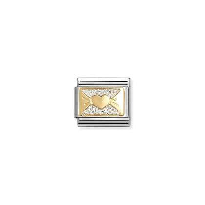 Composable Classic Link, Heart Bow Glitter