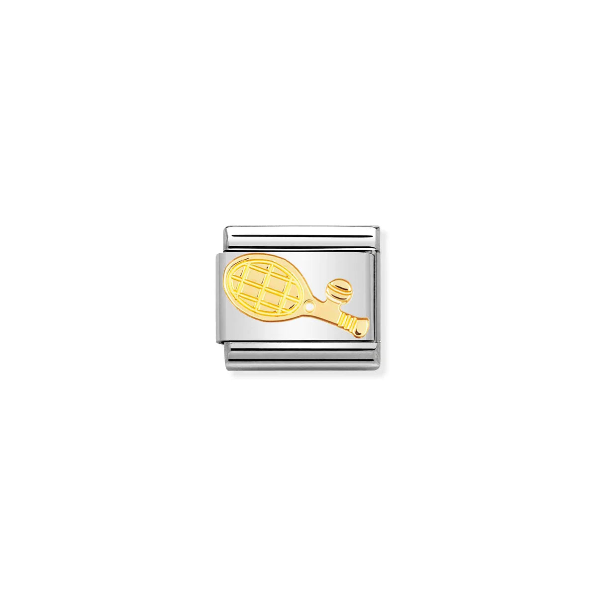 Composable Link, Tennis Racket in bonded yellow gold