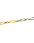 9ct Yellow Gold Rectangle Link Bracelet
